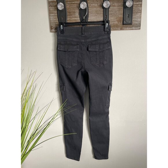 SPANX Womens Stretch Twill Cargo Pants Washed Black Size SP NWT - Picture 3 of 9